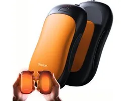 Ocoopa® Handwarmers Oplaadbaar – 2 Stuks – 4 Krachtige Warmtestanden – 4 Warmtevlakken – Magnetisch Design – Powerbank 2x 5000 mAh – Bij Koude Handen – Golf, Wintersport & Raynaud