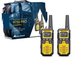 Midland XT50 PRO Hobby & Work - Portofoonset - Walkie Talkie - PMR446 - LPD 433 - Set van 2 stuks - C1464.01