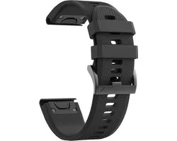 Band voor Garmin Tactix Delta Solar / Garmin Tactix Delta Solar Ballistics / Garmin Tactix Delta Sapphire - Zwart siliconen 26 mm QuickFit Phonillico®