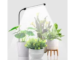 Groeilamp in pot - Led kweeklamp - Indoor groeilamp voor planten - USB-datakabel - 6000 K volspectrum zwanenhals plantenlamp - voor kleine planten om te zaaien, automatische timer