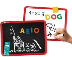 APLI Kids Dubbelzijdig Magnetisch Schrijfbord Stift/Krijt