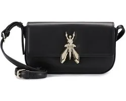 Patrizia Pepe Essential Fly Schoudertas Leer 22 cm - Dames - winter black