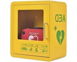 AED Kast - Defibrillator Opslag - Snelle Hulp - Met Alarm - 43x39x23cm - Wit