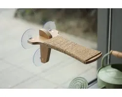 Joy Cat - lit de fenêtre avec griffoir - zone de couchage pour le chat - Equipé de ventouses robustes - Convient à tous les chats -