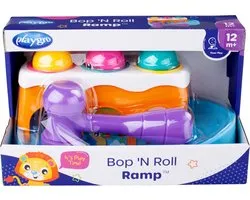 Playgro Bop 'N Roll Ramp - Centre d'activités - Jouets Bébé avec marteau - speelgoed Bébé - Jouets interactifs Bébé - Jouets éducatifs - Cadeau de maternité - Jouets Bébé