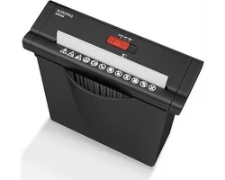 ACROPAQ Papierversnipperaar – 7L Papiervernietiger voor thuis – P2 veiligheidsniveau, tot 4 vellen – Werkt ook zonder opvangmand – Shredder – Zwart