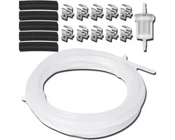 Diesel Heater Fuel Line Kit 4m White Fuel Hose Filter Clips Replace 470499 for Webasto for Eberspacher D2 D4 D5 2KW 4KW 5KW 8KW Car Air Parking Heater 89031118