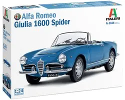 Italeri Modelbouwpakket Militaire voertuigen - 3668 Alfa Romeo Giulia 1600 Spider - Auto Plastic - 1:24 - Modelbouw