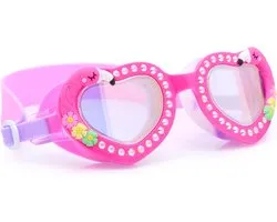 Bling2o LUNETTES DE BAIN : ALOHA - Tropical Toucan, silicone, bandeau réglable, protection UV 100%, antibuée, dans boîte de rangement transparente, 6+