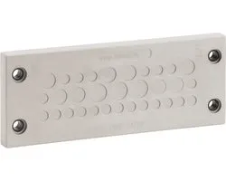 Icotek KEL-DPZ 24/15 Kabeldoorvoeringsplaat Klem-Ø (max.): 12 mm Polyamide, Elastomeer Grijs, Zwart 1 stuk(s)