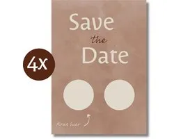 Amolivia Kraskaart Zwanger - 4 Stuks - Save the Date - Eigen Boodschap - Zwangerschap Aankondiging - Pregnancy Announcement - Jullie worden opa en oma - Je wordt tante - Aankondiging Baby - Kraskaart Baby - Kraskaart Gender Reveal