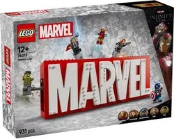 LEGO Marvel: Ensemble de collection de logos et figurines MARVEL 76313