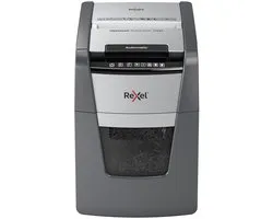 Rexel Optimum AutoFeed+ 100M Fluisterstille Papierversnipperaar - P5 Microsnippers - Automatische Invoer Tot 100 Vel - 34L - Zwart