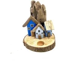 3- House blue for candle