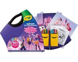 Crayola K-Pop Demon Hunters Art Case – Kleur- en Stickerkit met 40+ stuks, Creatief Cadeau voor Kinderen en Tieners, Reisactiviteit, 8+ jaar