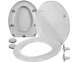 Abattant de WC avec fonction de fermeture lente, termoplast, blanc
