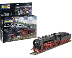 Revell Modelbouwpakket Militaire voertuigen - 62168 Express locomotive S3/6 BR18(5) with Tender 2-2-T - Model Set Plastic - 1:87 - Modelbouw