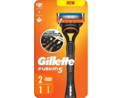 Gillette Fusion5 Scheermes voor Mannen - 1 Gillette Handvat + 2 Scheermesjes
