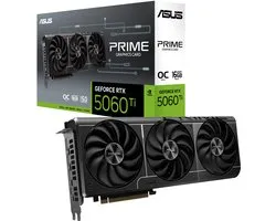 ASUS PRIME NVIDIA GeForce RTX 5060 Ti OC - 16 Go - GDDR7 - PCIe 5.0 - 1x HDMI 2.1b - 3x DisplayPort 2.1a