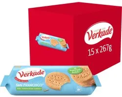 Verkade San Francisco koekjes - Zero - 0% toegevoegde suiker - 15 x 267 gram