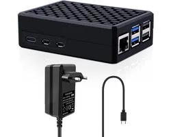 ONF3 - Raspberry Pi 5 - Aluminium behuizing - Passieve koeling - USB-C voeding 27W - Geschikt voor Raspberry Pi 5 4GB/8GB/16GB