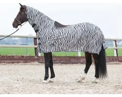 Harry's Horse vliegendeken mesh, zebra gray, 145 cm