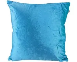 Dutch Decor sierkussenhoes ELLY - Blauw / Beige - 45 x 45 cm - Polyester - Vierkant
