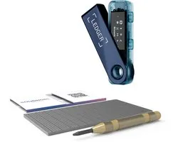 Ledger Nano S Plus Neptune Blue + SOLIDHODL - Voordeelbundel - Hardware Wallet - Wallet voor Bitcoin, Ethereum en vele andere crypto