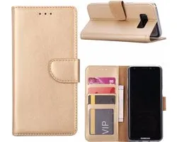 Samsung Galaxy A3 2016 Portmeonnee hoesje / book style case Champagne Goud