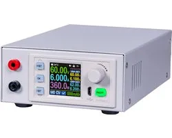 Joy-it JT PC360-C Alimentation de table, réglable 0 - 60 V 0 - 6 A 360 W Modèle étroit, programmable Nombre de sorties : 2 x