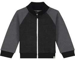 Smitten Organic Wolf Geborduurd Block Color Melange Sweat Jacket