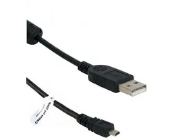 OneOne 0,8m USB kabel AV / datakabel. Voor enkele camera's als oplaadkabel past op Casio Exilim EX-H5, EX-H50, EX-JE10, EX-N1, EX-N10, EX-N2, EX-N20, EX-N5, EX-N50, EX-S8, EX-TR100, EX-Z16, EX-Z28, EX-Z32, EX-Z33, EX-Z35, EX-Z350, EX-Z37