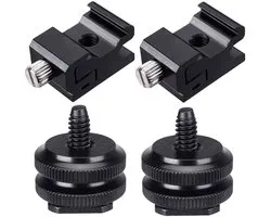 Convient pour (4 à 10) adaptateurs de montage pour griffe porte-accessoire et griffe porte-accessoire 1/4" pour trépied d'appareil photo reflex numérique