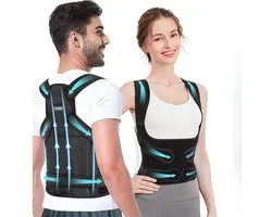 Caresense Rugbrace Man & Vrouw verstelbaar - Postuur corrector - Schouderbraces - Houding correctie brace maat S