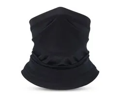 Zwarte nek warmer unisex ademende gezicht bedekking multifunctionele hals warmer winddicht outdoor fietsen wandelen hardlopen motor nek gaiter