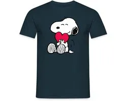Peanuts Snoopy Hart Liefde Valentijnsdag Cadeau T-Shirt Heren