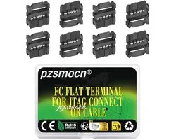 20 Sets IDC 2x5 Adapters voor Twee-Rijige Aansluitingen - 10-Pin Flat Connector voor Lintkabel JTAG