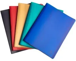 15 showmappen gerecycled A4 40 hoezen assorti