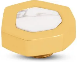 Melano Vivid Heptagon Steentje Howlite Goud