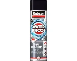 Rubson Spray Anti-Infiltration Noir 300 ml | Revêtement d'Étanchéité Caoutchouc | Colmate et Répare les Fuites | Étanche et Résistant aux Intempéries