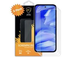 3-Pack MobyDefend Screenprotectors - Geschikt voor Google Pixel 9a - Case-Friendly Screensavers - Gehard Glas