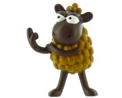 Beelorcia Beltza - Figurine de mouton marron Kukuxumusu en position de force - 7 cm