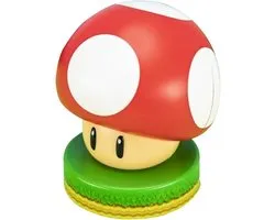 Super Mario Bros Super Mario Super Mushroom Icon Lamp, Nachtlamp op Batterijen voor Gamers, Officieel Gelicentieerd Nintendo-product - Paladone
