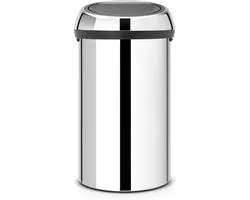 Brabantia Touch Bin Prullenbak - 60 liter - Brilliant Steel