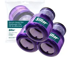 Sillar Set 3 stofzuigerfilters – wasbaar - vervangingsfilter geschikt voor Dyson V11 Absolute Pro SV14 Animal Total Clean V15 - vervangt 970013-02