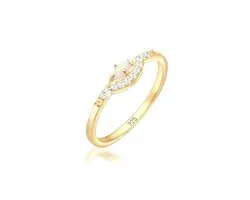 Elli - Ring - Dames Vintage Precious met Zirconia Marquise Opal in 925 Sterling Silver - Dames
