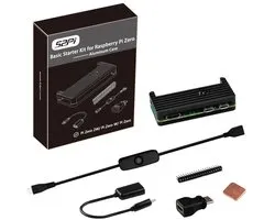 Dailygoody - behuizing kit - Raspberry Pi Zero 2 W - Compact en veelzijdig - Inclusief koellichaam - Perfect voor hobbyisten - Compleet met ac...