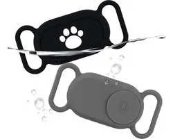 Pour Supports de Collier Samsung Galaxy SmartTag2, 2 Pièces Housse de Protection Anti-Perte Etanche pour Collier de Chat de Chien de Compagnie Étui en Siliconen pour Galaxy Smart Tag 2 Tracker [Classe énergétique A]