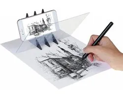 Tekenprojector - Projectiescherm Tekentafel voor Telefoon & Tablet - Tekenblok - Tekenprojector Kinderen - Tekenmachine Beginners - Tekenmachine - Tekenspullen - Tekenen, schilderen, schetsgereedschap voor kinderen, beginners, kunstenaars