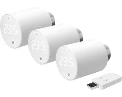 Shelly 3x Blu TRV & Blu Gateway Gen3 Gateway, Thermostat de radiateur Bluetooth Low Energy, WiFi